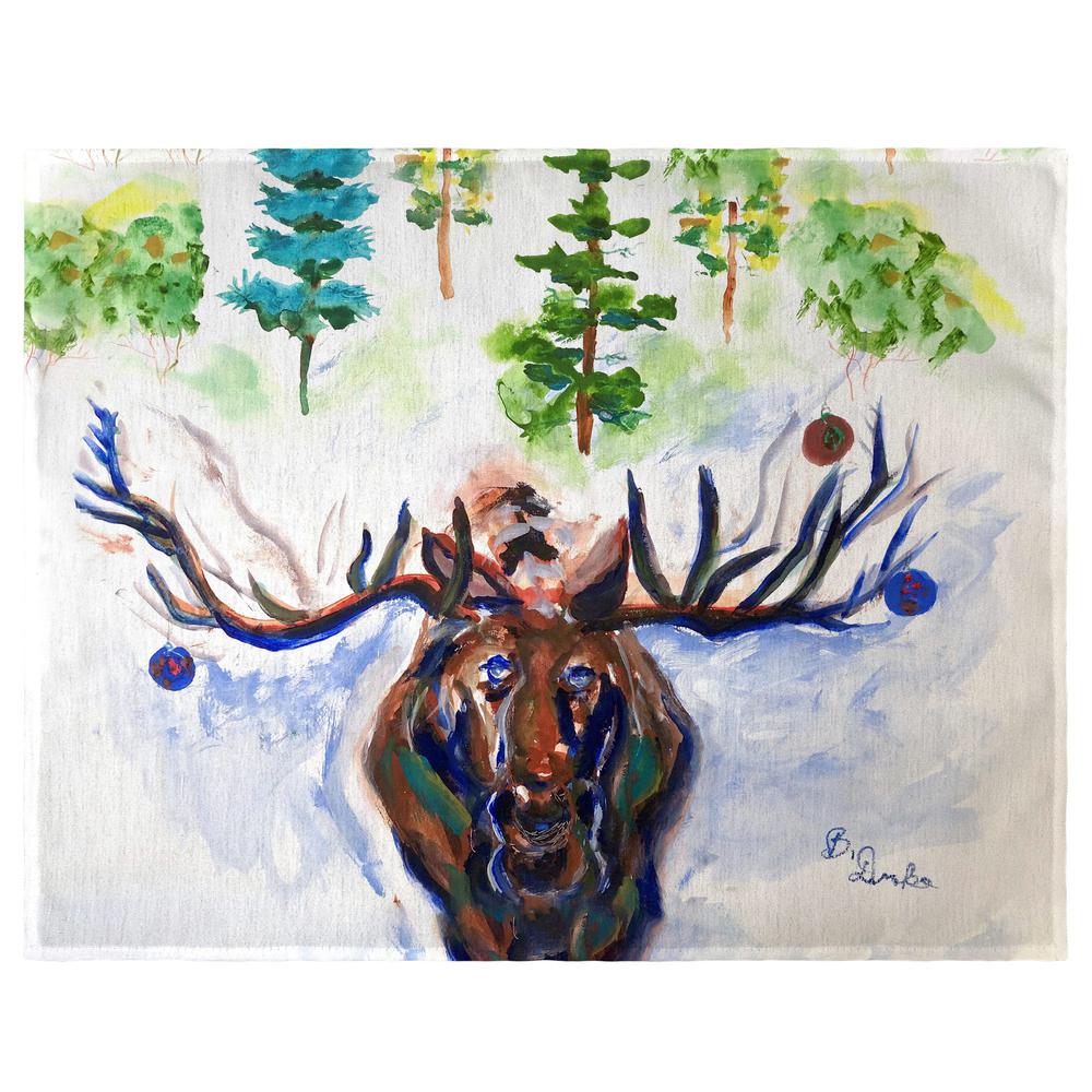 Christmas Moose Place Mat Set of 4. The main picture.