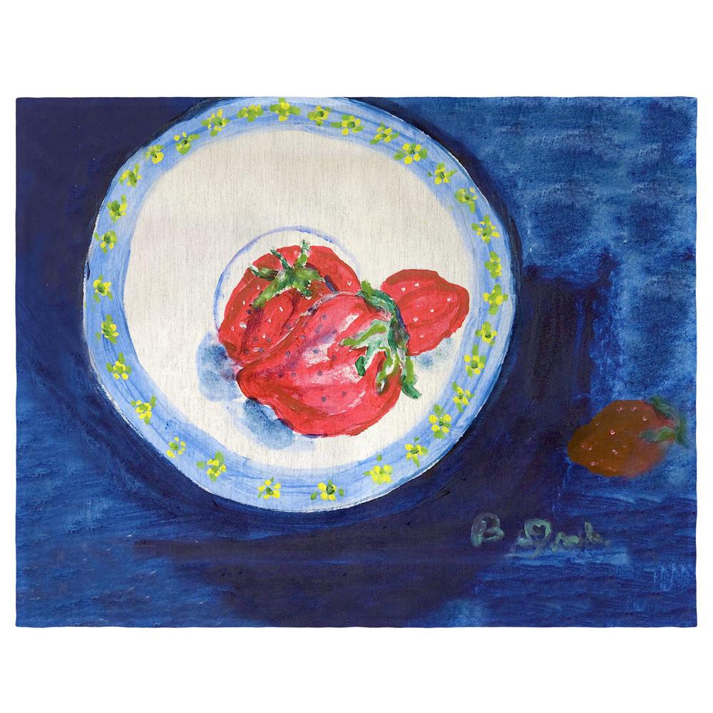 Strawberry Plate Place Mat Set of 4. Picture 1