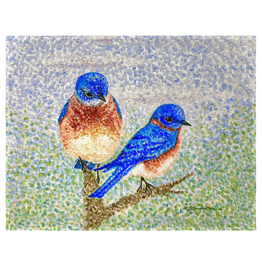 Two Blue Birds Place Mat Set of 4. The main picture.