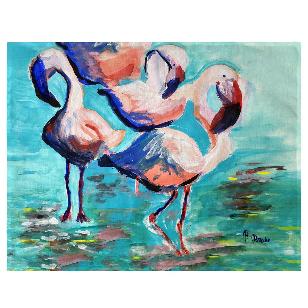 Dancing Flamingos Place Mat Set of 4. Picture 1