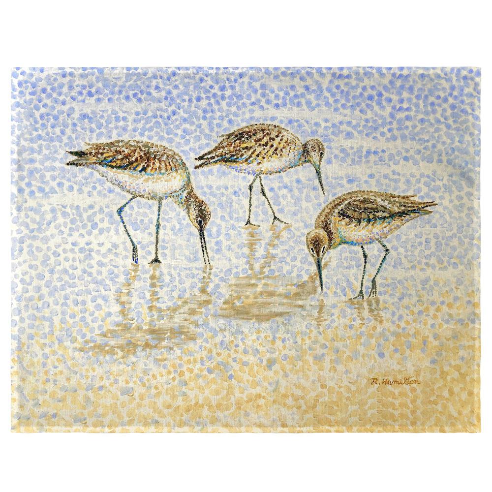 Willet Sandpipers Feeding Place Mat Set of 4. The main picture.