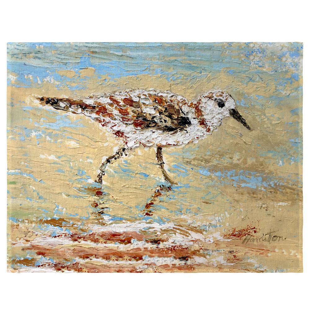 Lone Sandpiper Place Mat Set of 4. Picture 1