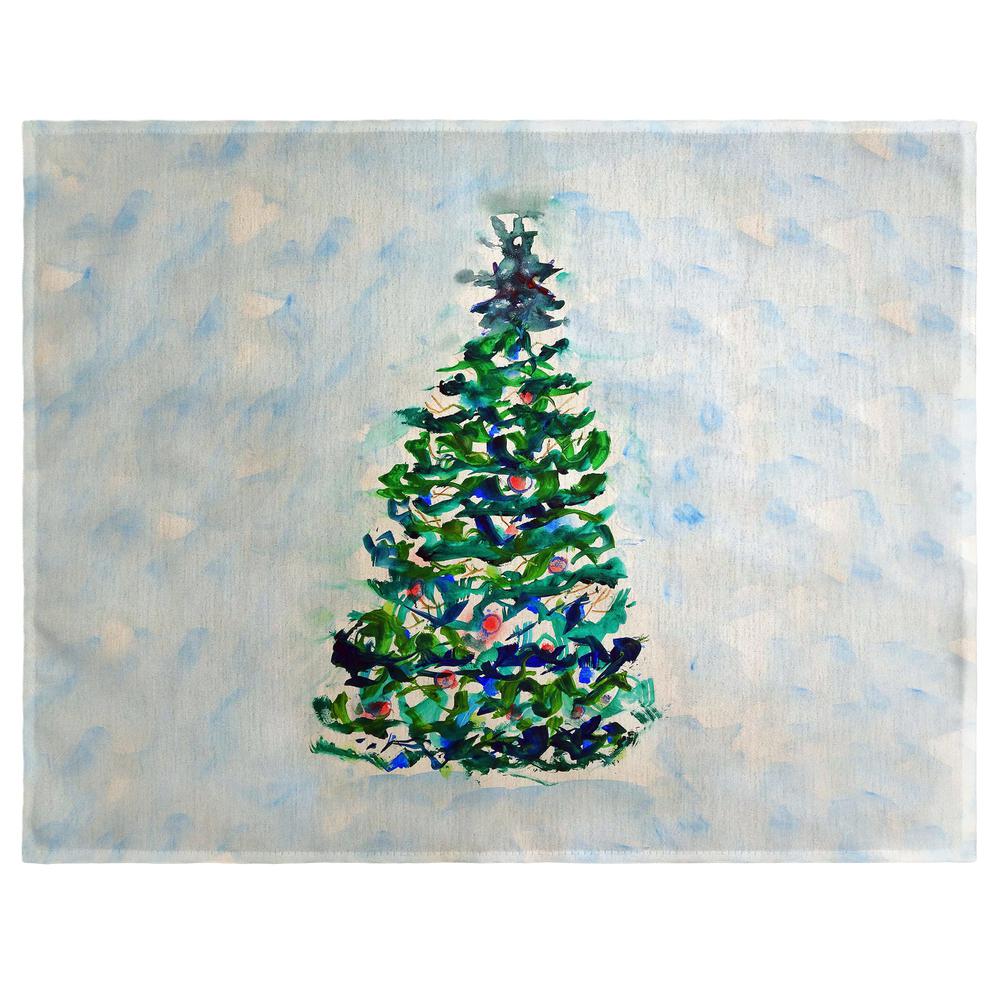 Blue Lights Christmas Tree Place Mat Set of 4. The main picture.