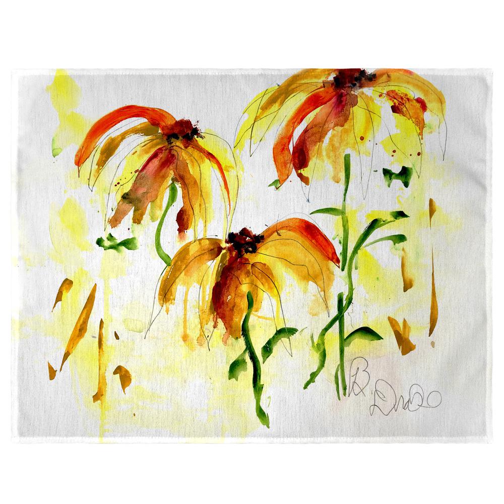 Yellow Flowers Place Mat Set of 4. Picture 1