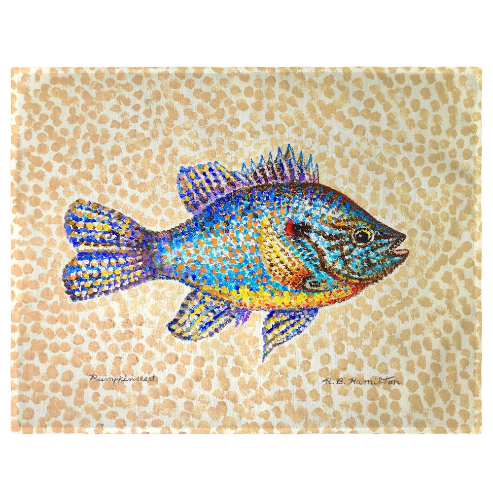 Pumpkinseed Fish Place Mat Set of 4. Picture 1