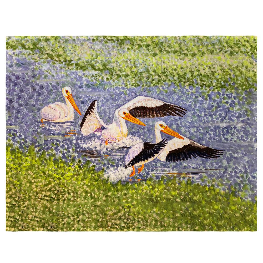 White Pelican Wings Place Mat Set of 4. Picture 1