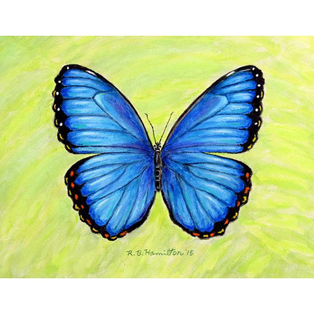 Dick's Blue Morpho Place Mat Set of 4. Picture 1