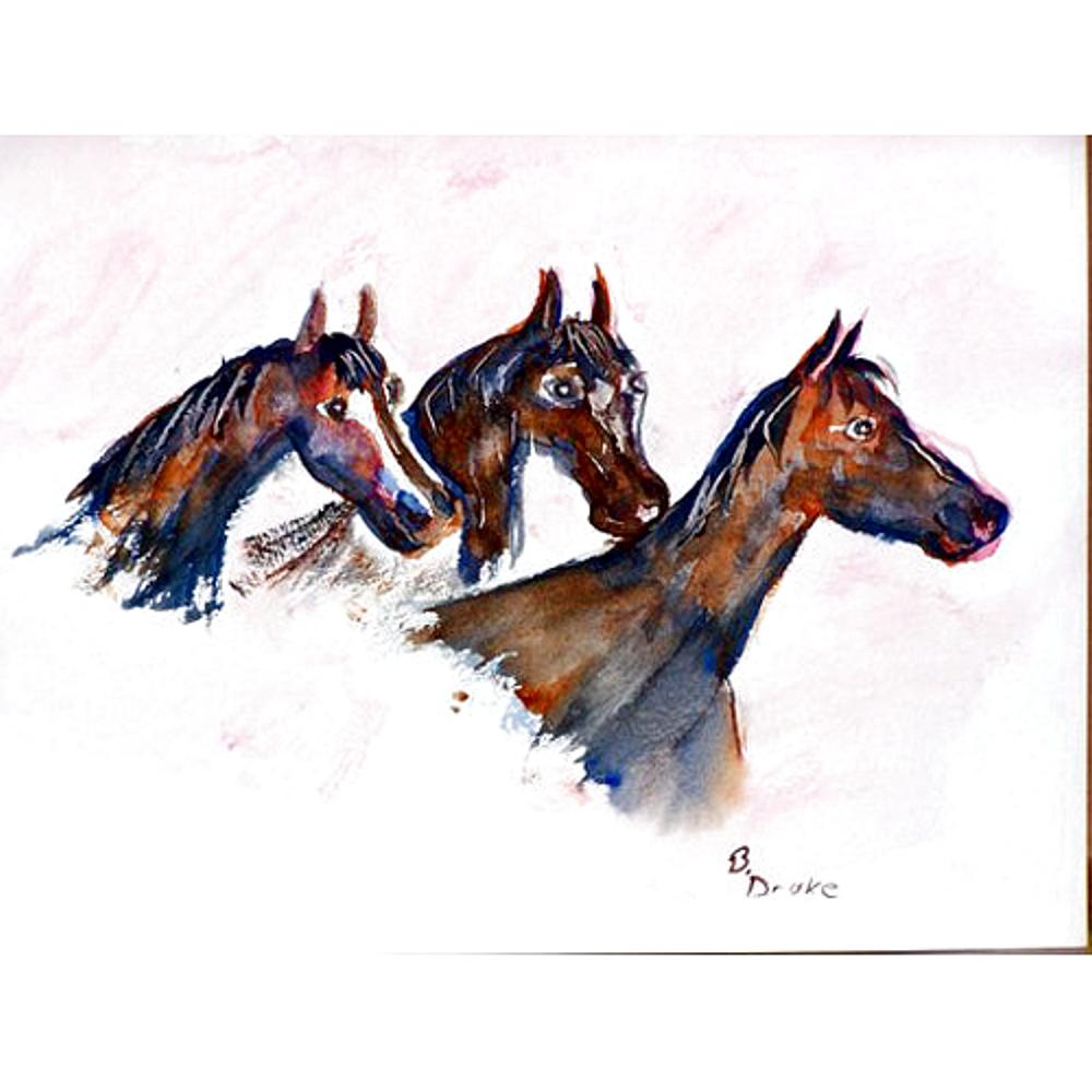 Three Horses Place Mat Set of 4. Picture 1