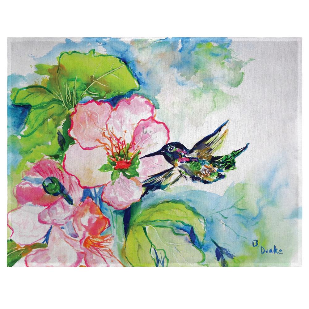 Hummingbird & Hibiscus Place Mat Set of 4. Picture 1