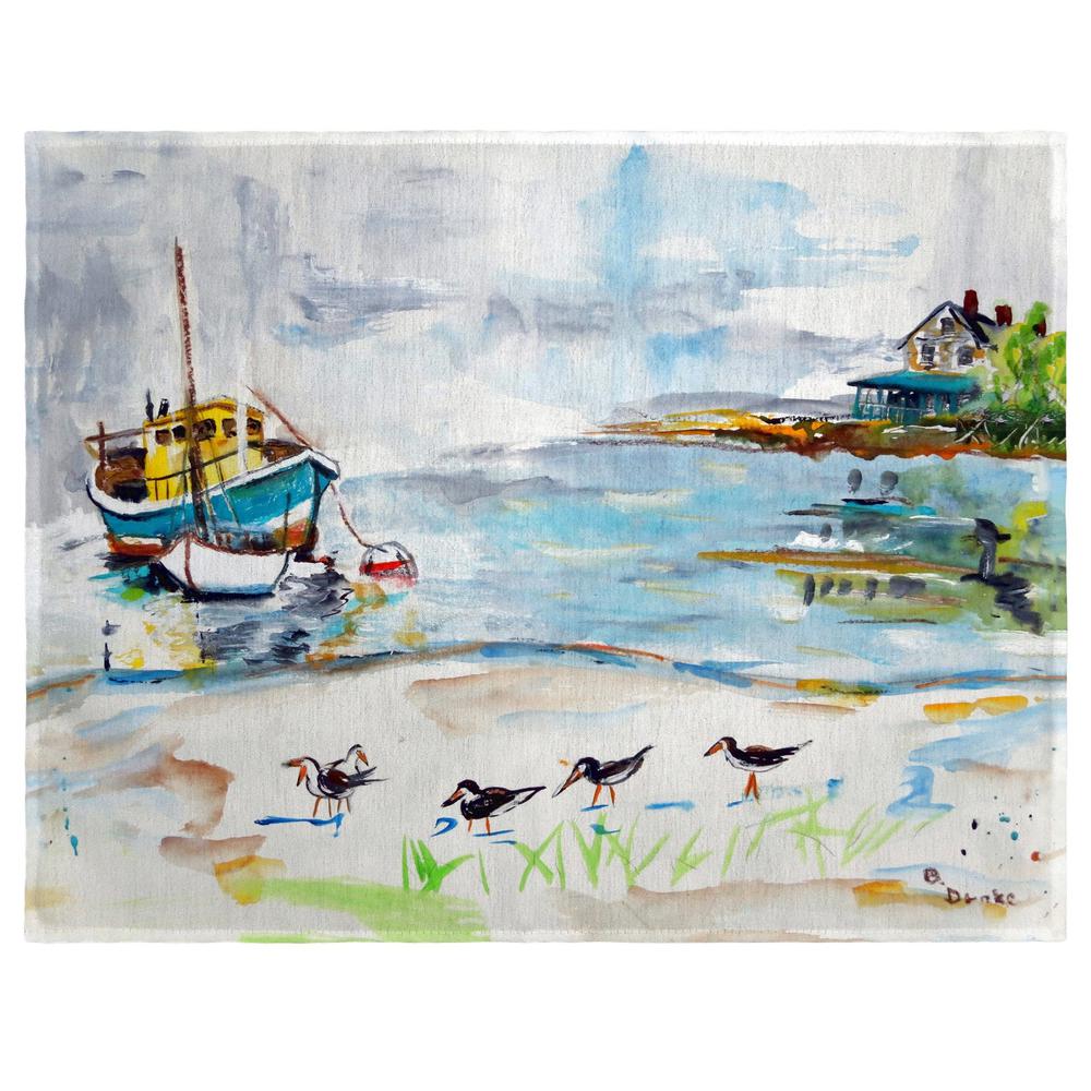 Boats & Sandpipers Place Mat Set of 4. Picture 1