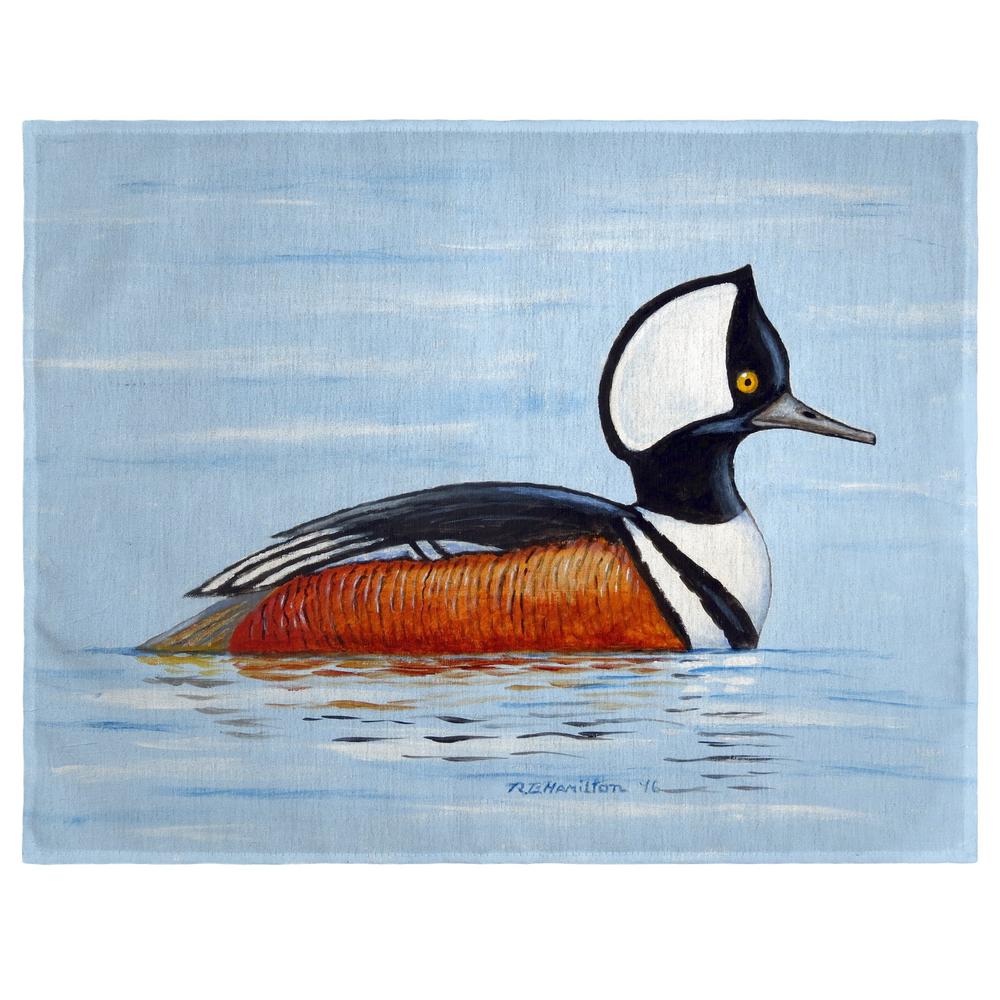 Hooded Merganser Place Mat Set of 4. Picture 1