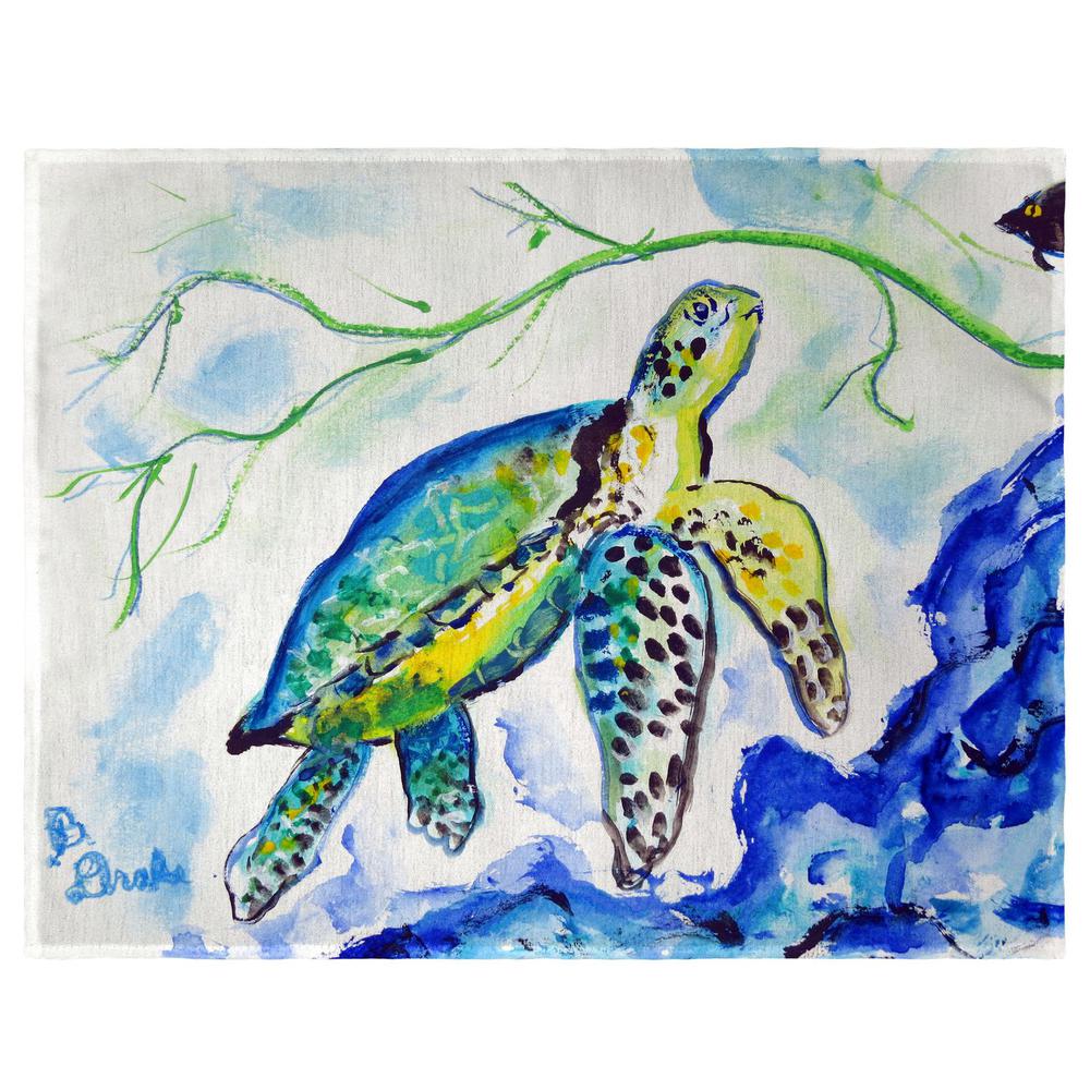 Yellow Sea Turtle Place Mat Set of 4. Picture 1