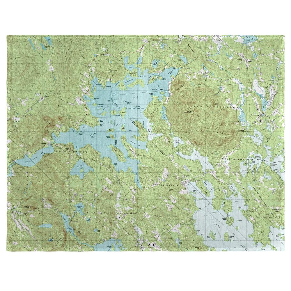 Squam Lake, NH Nautical Map Place Mat Set of 4. Picture 1