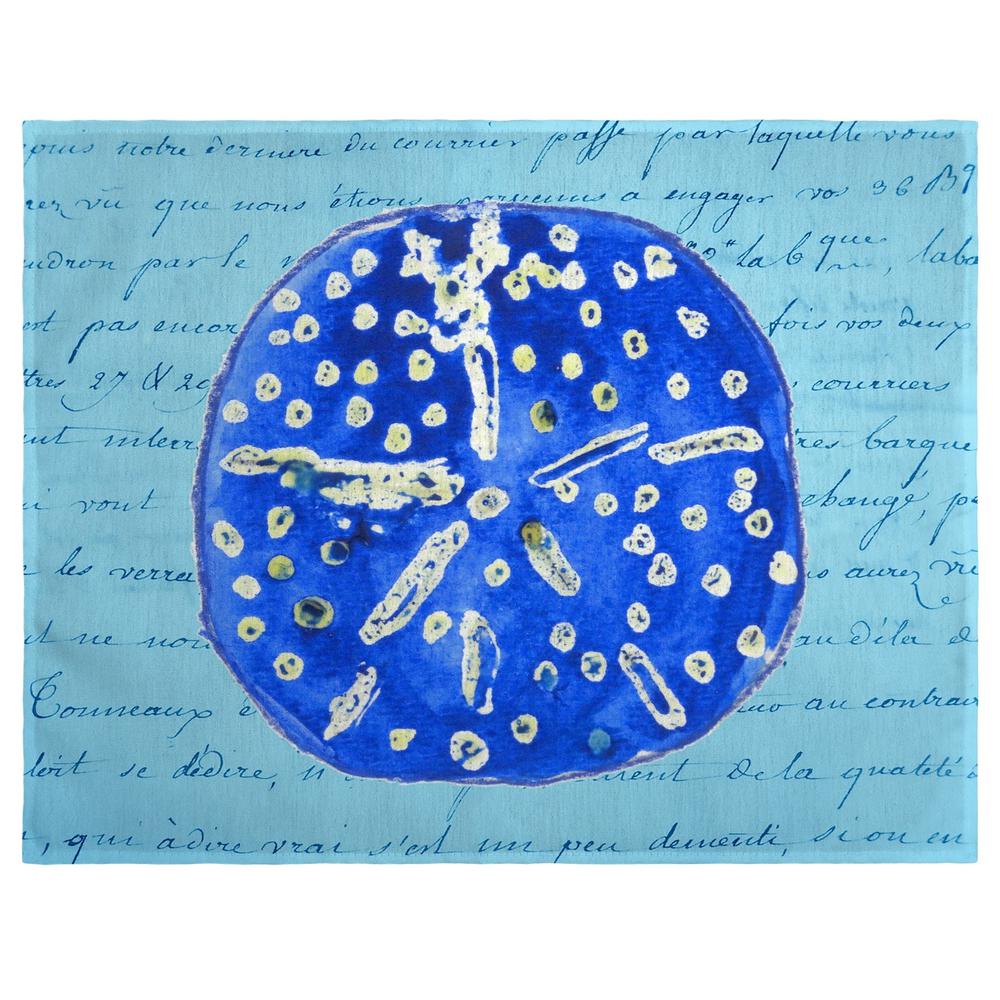Blue Sand Dollar Place Mat Set of 4. Picture 1