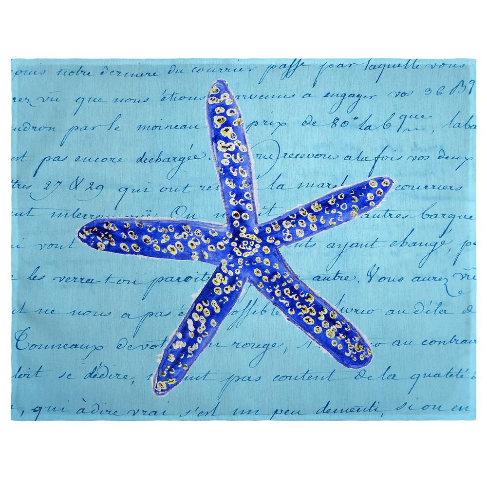 Blue Starfish Place Mat Set of 4. Picture 1