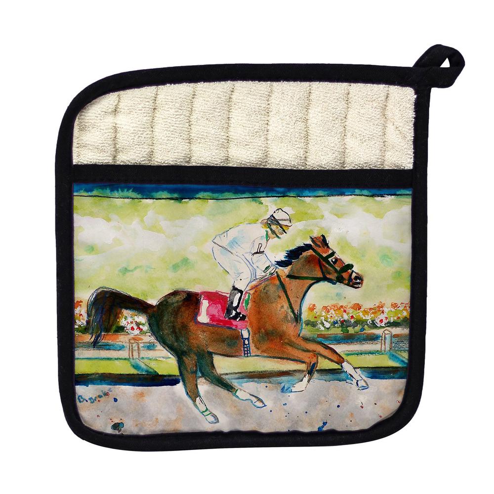 Racing Horse Pot Holder. Picture 1