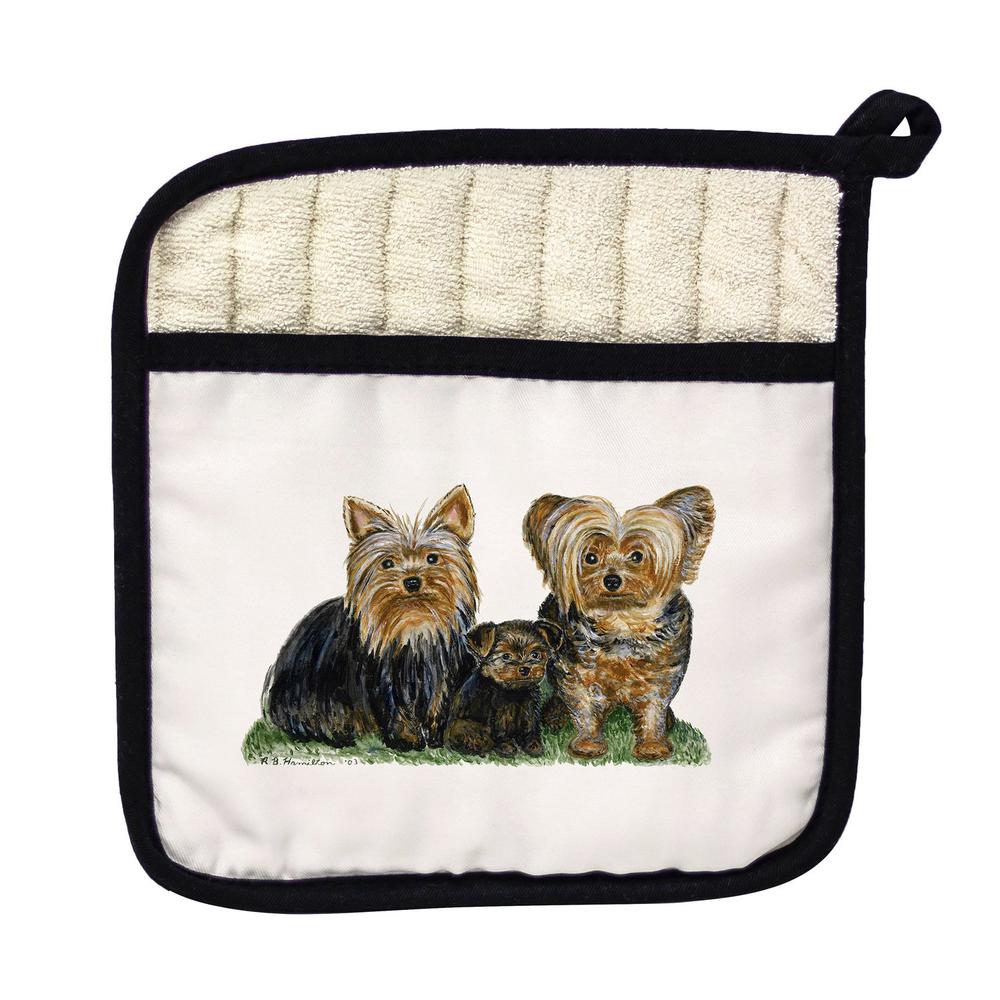 Yorkies Pot Holder. Picture 1