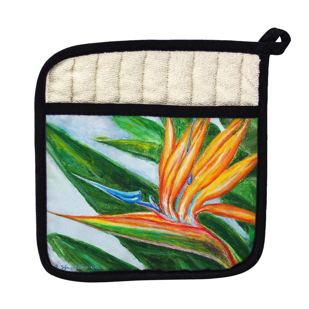 Bird of Paradise - Pot Holder. Picture 1