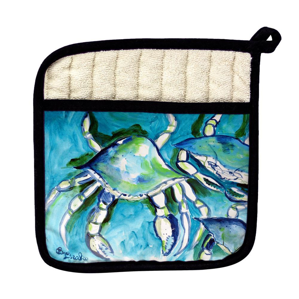 White Crabs Pot Holder. Picture 1