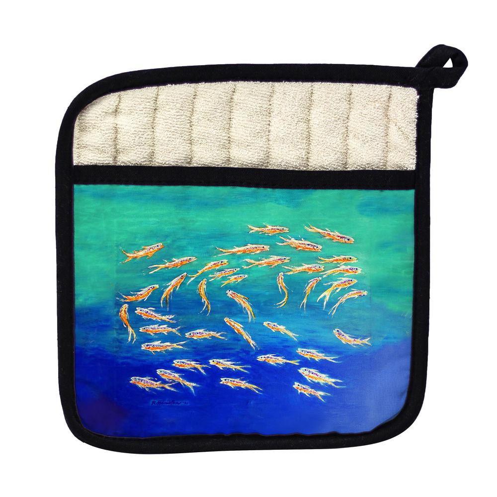 Schooling Fish Pot Holder. Picture 1