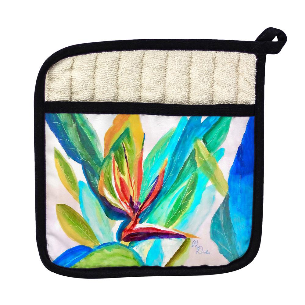 Bird of Paradise Pot Holder. Picture 1