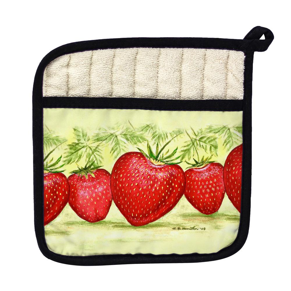 Strawberries Pot Holder. Picture 1