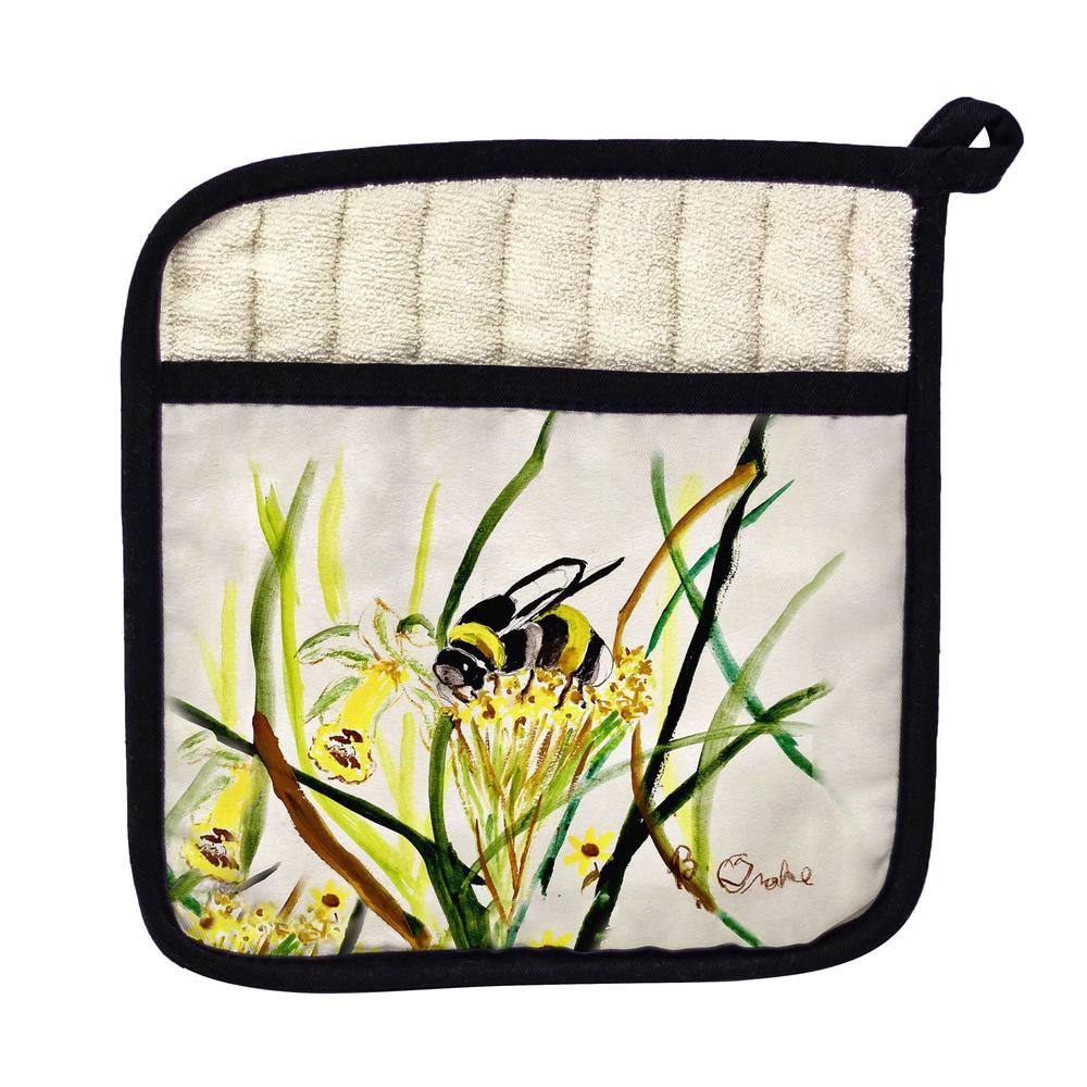 Bee & Flower Pot Holder. Picture 1