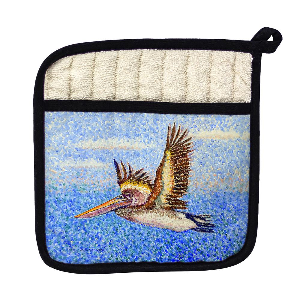 Flying Pelican Pot Holder. Picture 1