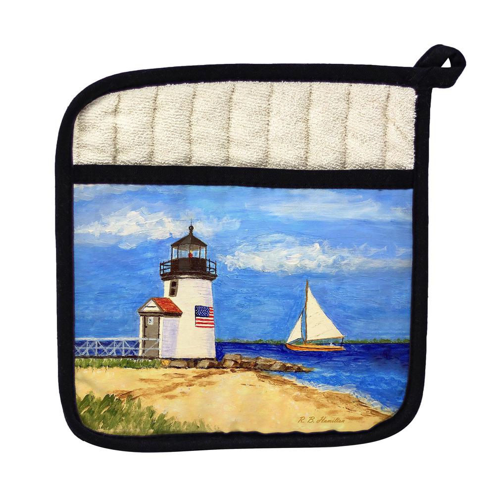 Brant Point Lighthouse, MA Pot Holder. The main picture.