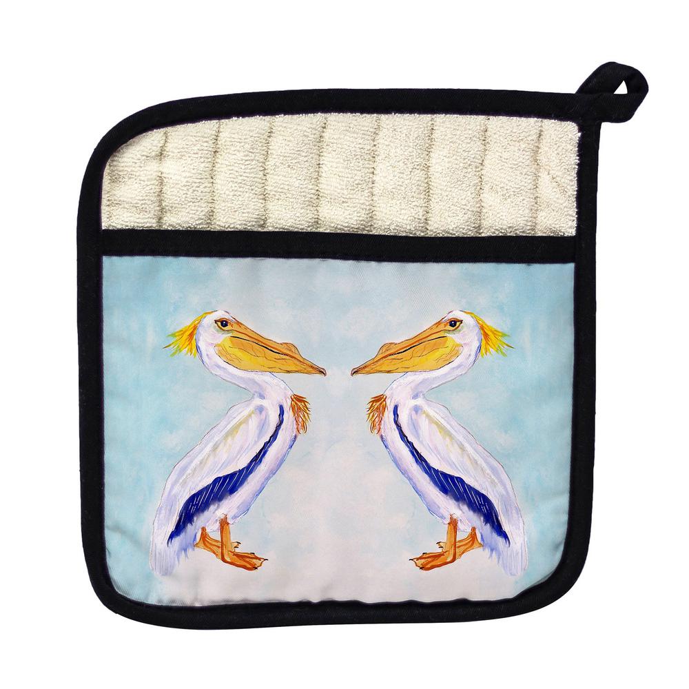 King Pelican Pot Holder. Picture 1