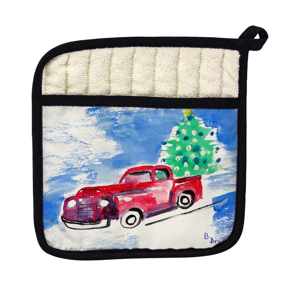 Truck & Tree Pot Holder. The main picture.