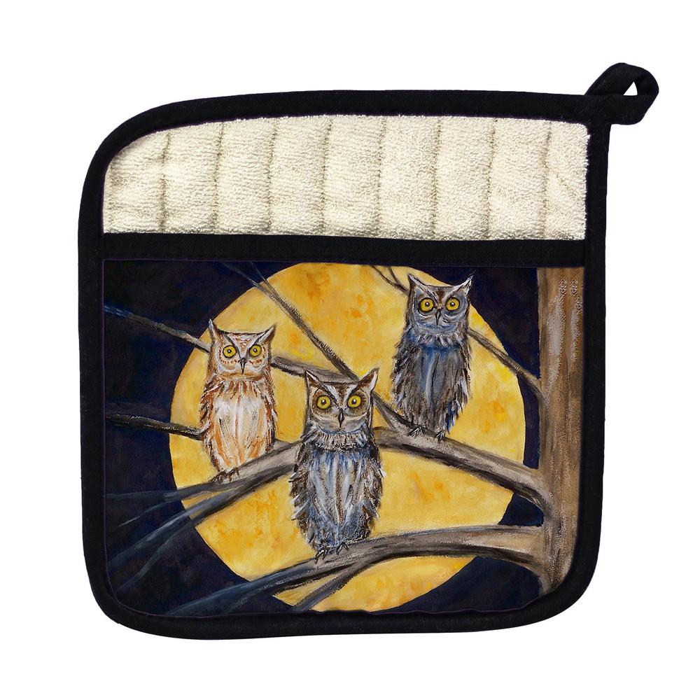 Night Owls Pot Holder. Picture 1