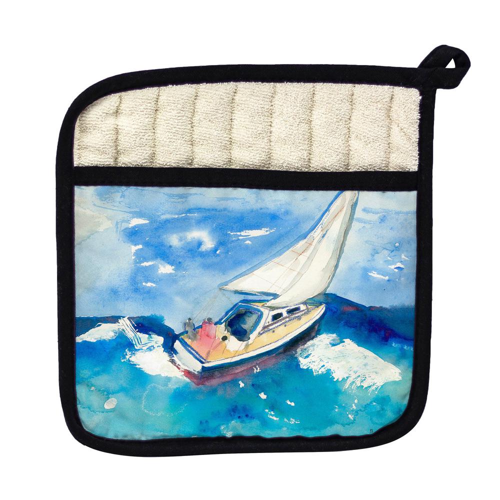Sailboat Pot Holder. The main picture.