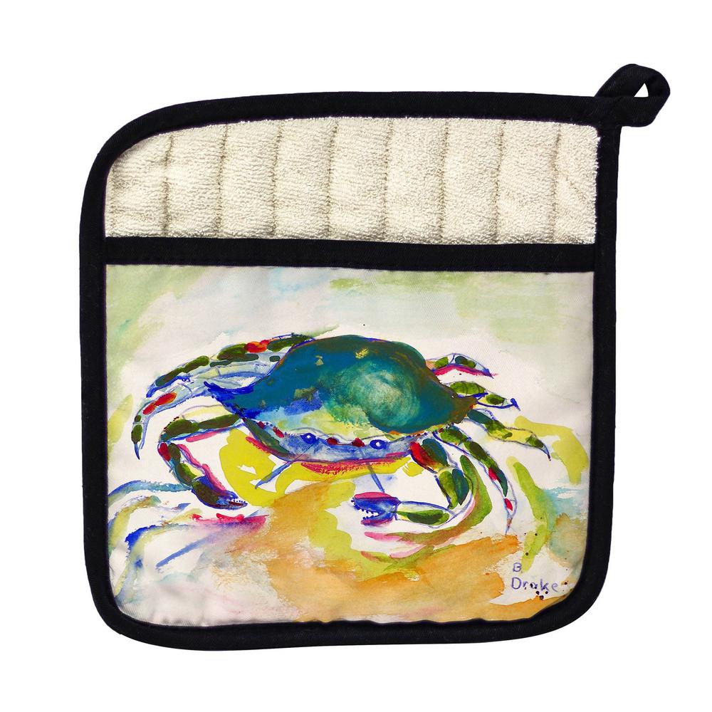 Green Crab Pot Holder. Picture 1