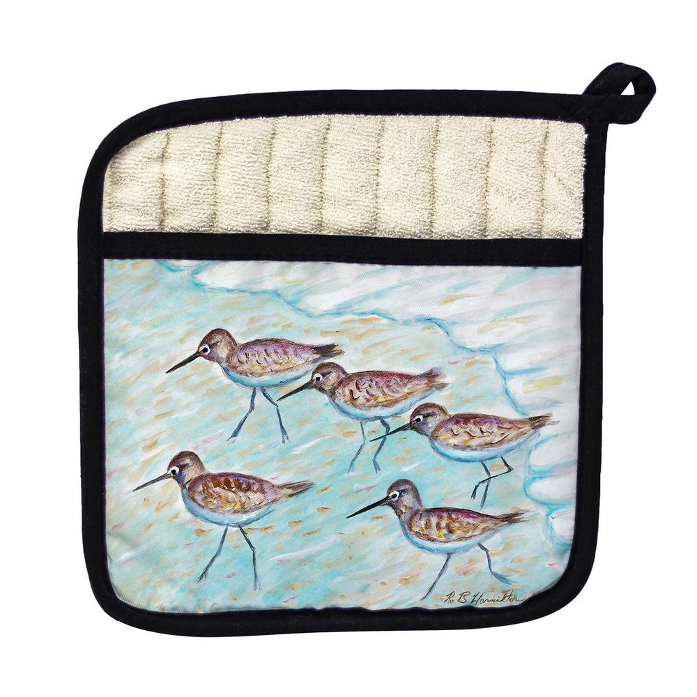 Sandpipers Pot Holder. Picture 1