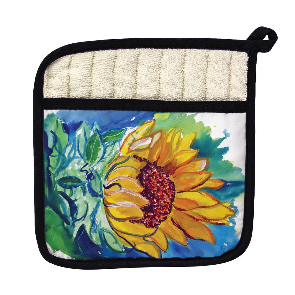Windy SunFlower Pot Holder. Picture 1