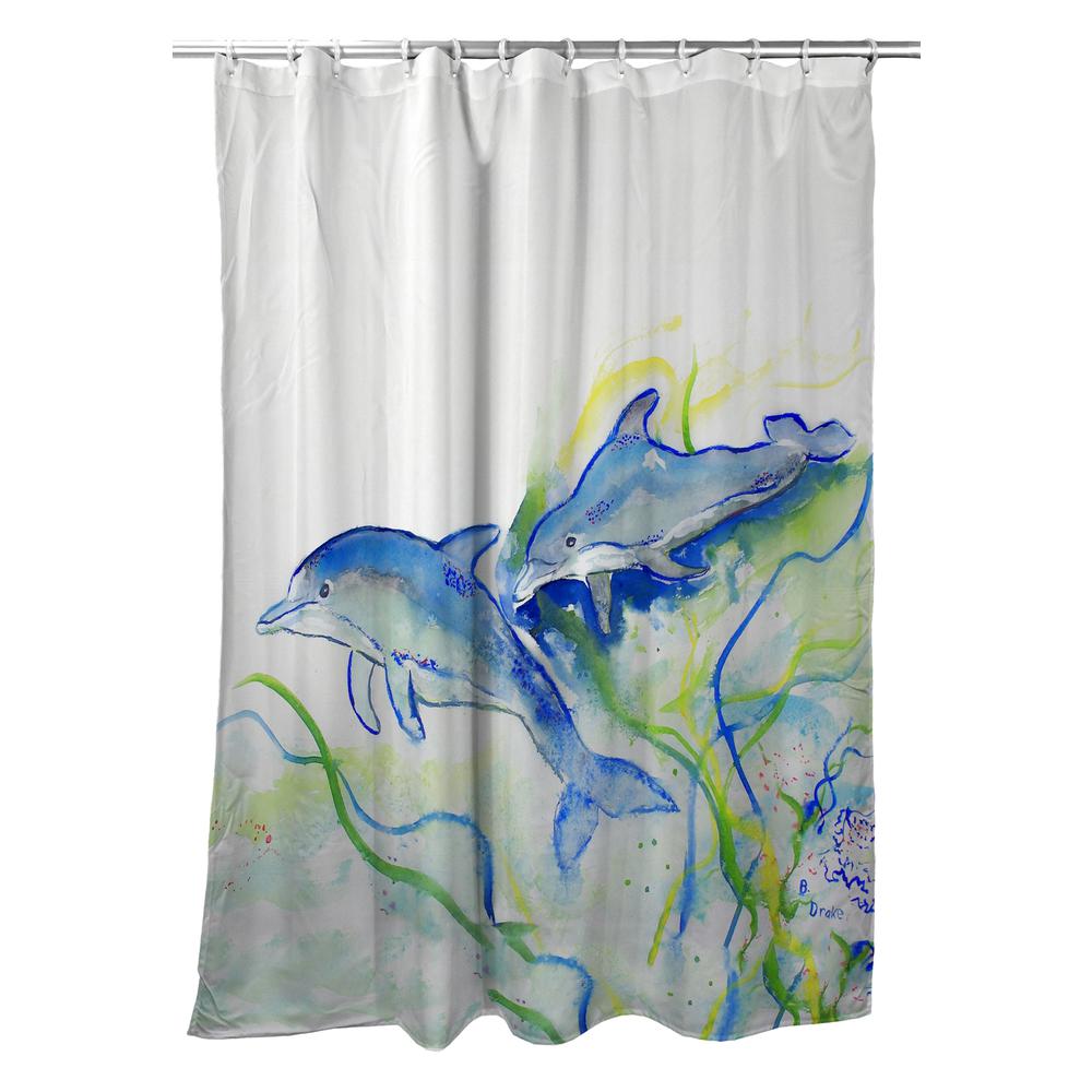 Betsy's Dolphins Shower Curtain. Picture 1