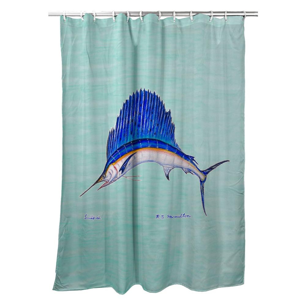 Sailfish Shower Curtain. Picture 1