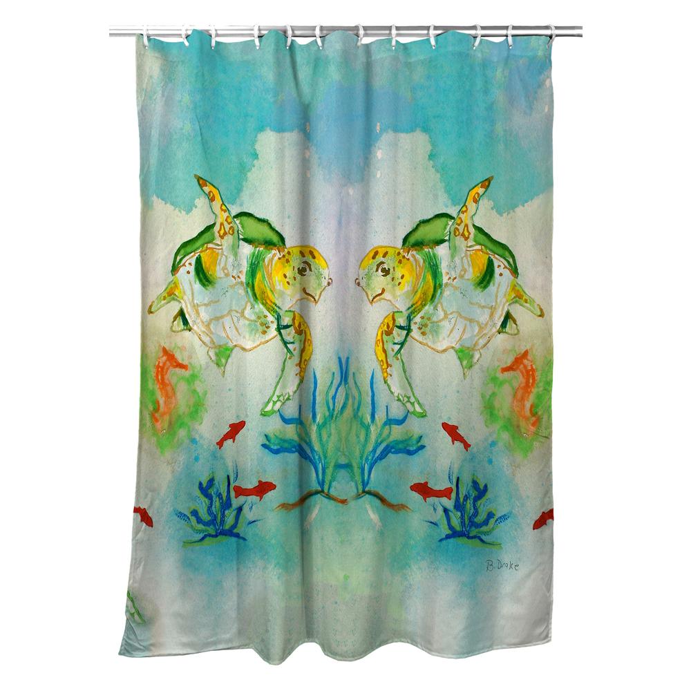 Betsy's Sea Turtle Shower Curtain. Picture 1