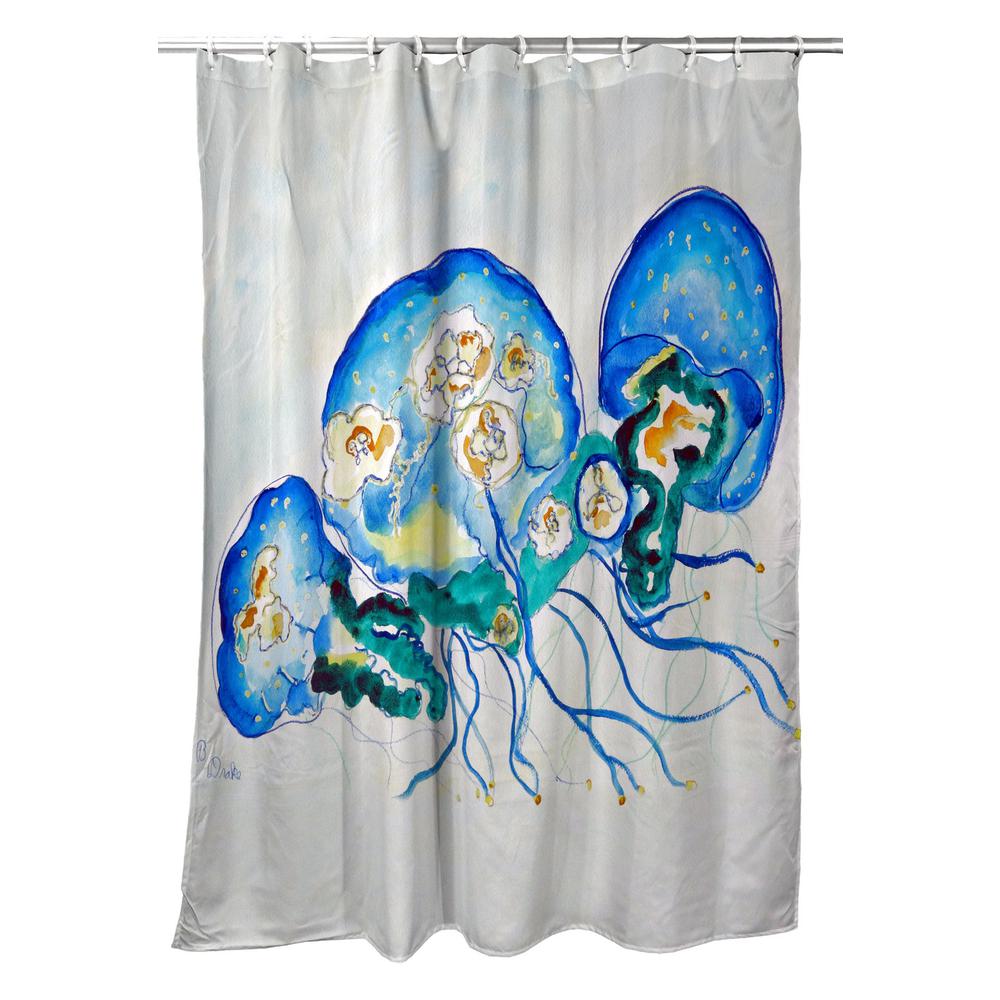 Multi Jellyfish Shower Curtain. Picture 1