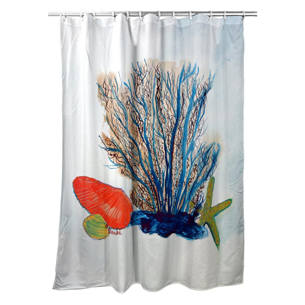 Coral & Shells Shower Curtain. Picture 1