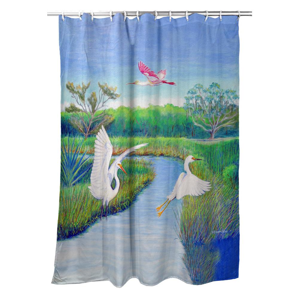 Marsh Wings Shower Curtain. Picture 1