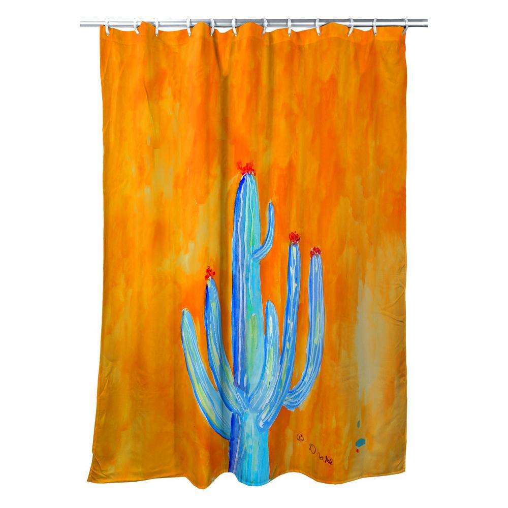 Tall Cactus Shower Curtain. Picture 1