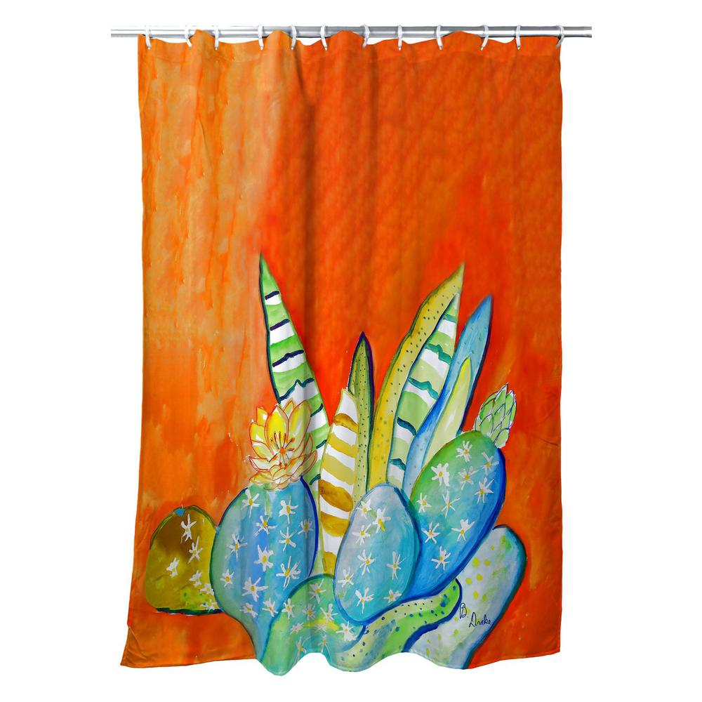 Cactus III Shower Curtain. Picture 1