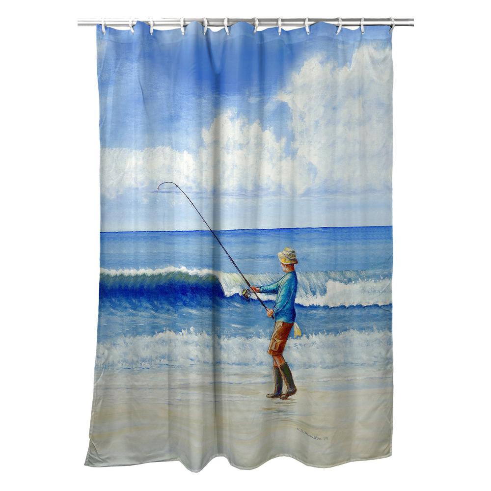 Surf Fishing Shower Curtain. Picture 1