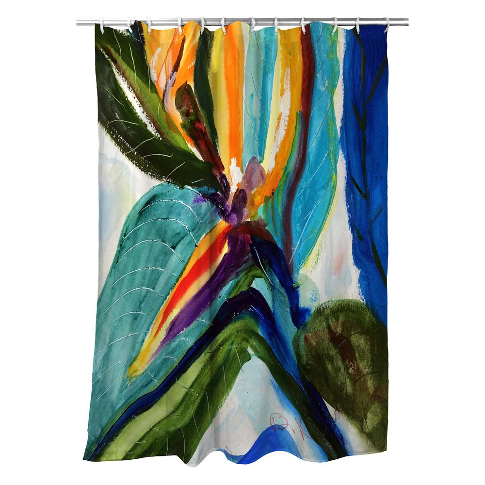 Teal Paradise Shower Curtain. Picture 1