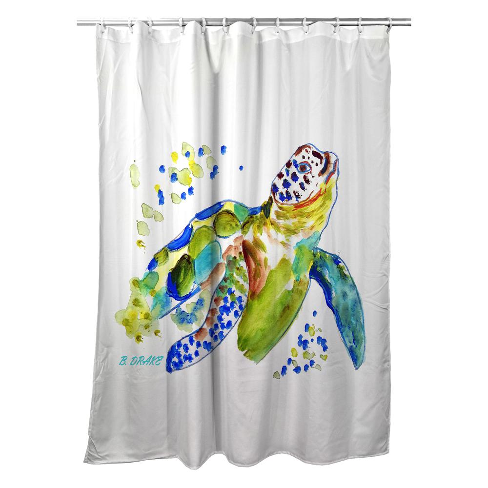 Baby Sea Turtle Shower Curtain. Picture 1