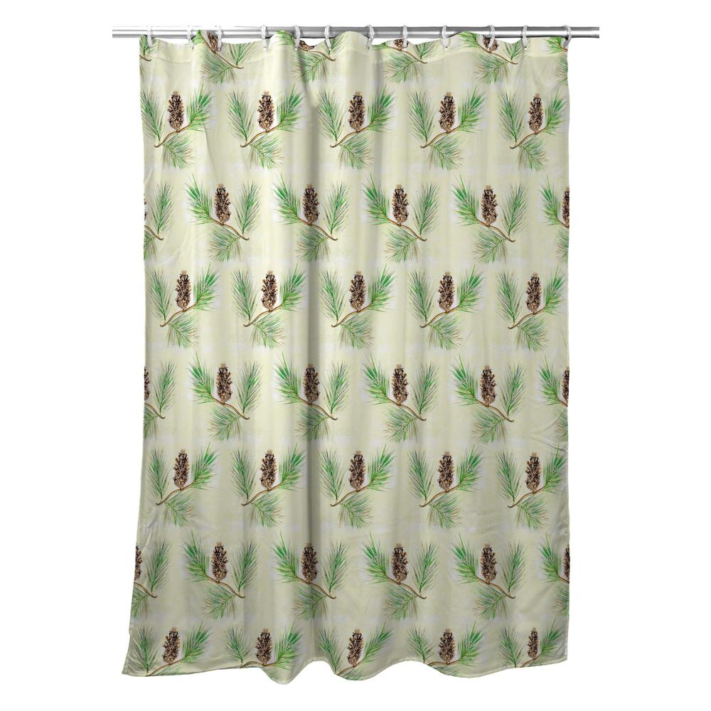 Betsy's Pine Cone Shower Curtain. Picture 1