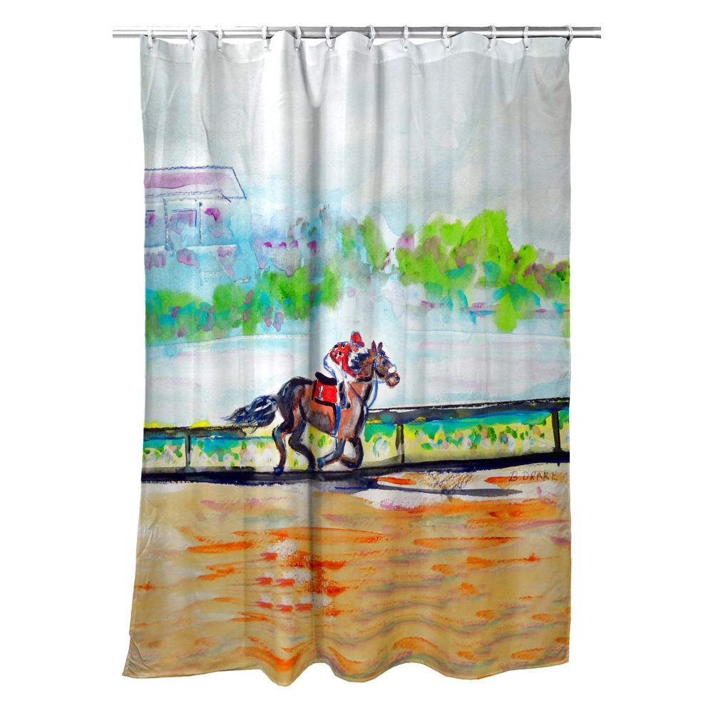 Inside Track Shower Curtain. Picture 1