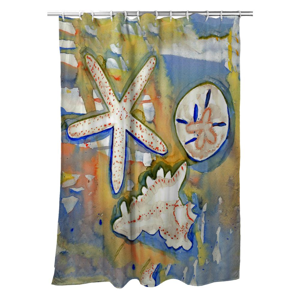 Beach Treasures Shower Curtain. Picture 1